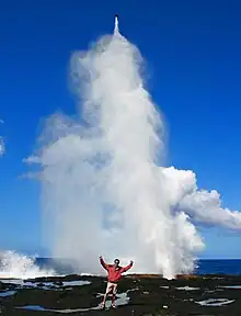 Alofaʻaga blowholes in Taga village, Palauli