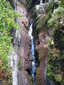 The Partnachklamm from above