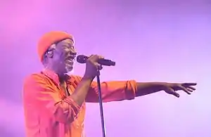 Alpha Blondy performing live at 013, Tilburg, North Brabant, in 2016