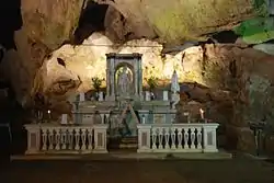 The Altar of St Michael the Archangel, in the grotto named after him