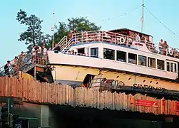 Party guests on the Alte Utting (2018)