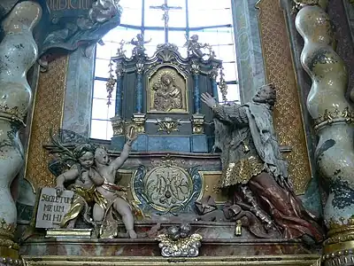 Asam Basilica altar of Saint John of Nepomuk