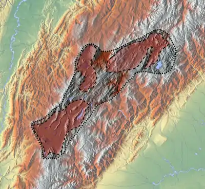 Ocetá Páramo is located in the Altiplano Cundiboyacense