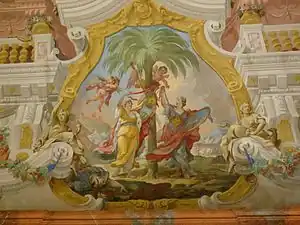 "Allegorical representation of Transylvania and Serbia", 1723, Altomonte