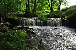 Aluoja waterfall in Pühajõe