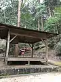 The stage of Amaterasumikado Shrine (天照御門神社) in Kasagi, where Kanjo Nawa is created.