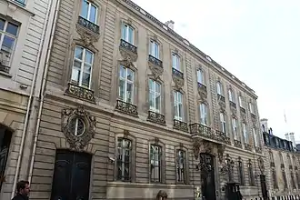 The Hotel Pereire on rue du Faubourg Saint-Honoré