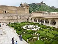 Image 6Hindu Rajput-style courtyard garden at Amer Fort. (from History of gardening)