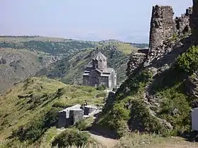 View of Vahramashen from Amberd ruins