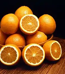 Sphere packing applies to a stack of oranges.