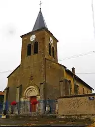 The church in Amel-sur-l'Étang