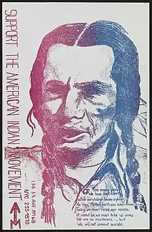 Image 24American Indian Movement poster from civil rights era (from History of Oklahoma)