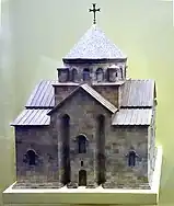 Model of the church displayed at the American Museum of Natural History in New York