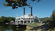 American Queen docked in Clarksville, Tennessee in October 2016.