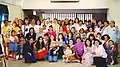 Church members exhibiting assorted fashion trends, Amman, 1998