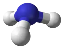 The molecular geometry can be inferred from the electron pair arrangement, showing that ammonia has trigonal pyramidal geometry.