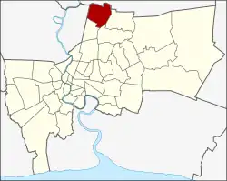 Khet location in Bangkok