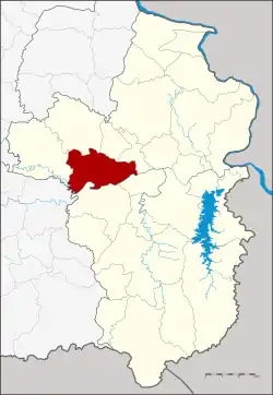 District location in Ubon Ratchathani province