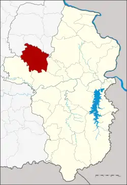 District location in Ubon Ratchathani province