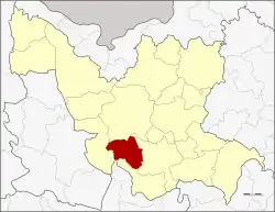 District location in Udon Thani province