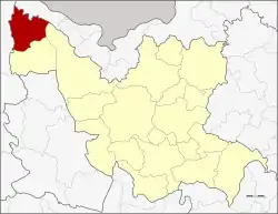 District location in Udon Thani province