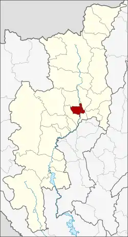 District location in Chiang Mai province