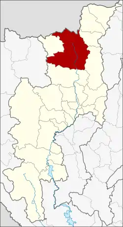 District location in Chiang Mai province