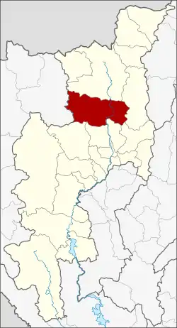 District location in Chiang Mai province