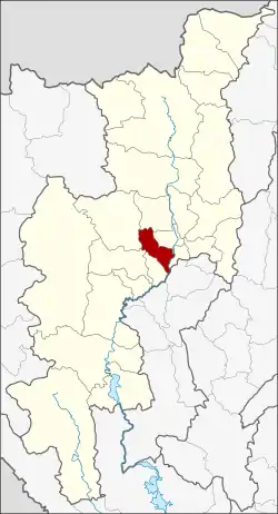 District location in Chiang Mai province