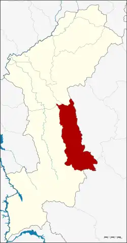 District location in Lamphun province