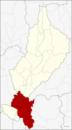 District location in Lampang province