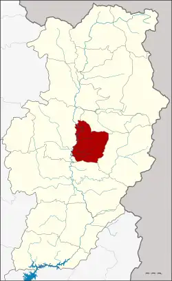 District location in Nan province