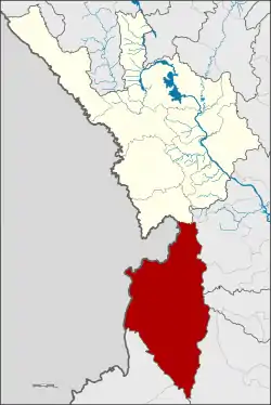 District location in Tak province