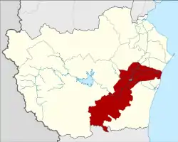 District location in Phetchaburi province