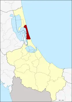 District location in Songkhla province