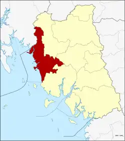 District location in Trang province