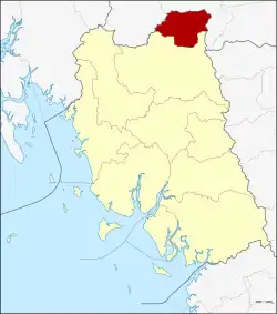 District location in Trang province