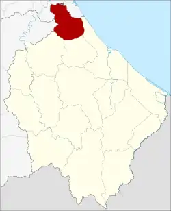 District location in Narathiwat province