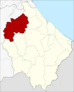 District location in Narathiwat province