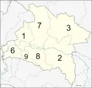 Map of districts