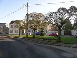 The town hall and surroundings in Amponville