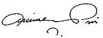 Amrish Puri's signature