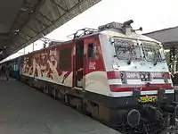 BRC based Amul Milk advertised WAP-5 locomotive