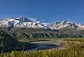 Amulet Peak and Matanuska River at Mile 94