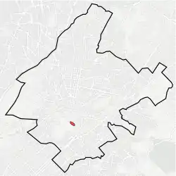 Location within Athens