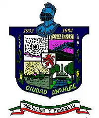 Coat of arms of Anáhuac Municipality