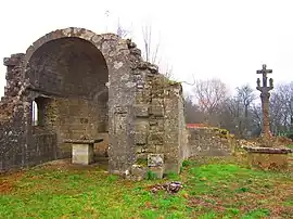 The ruins of the priory in Sancy