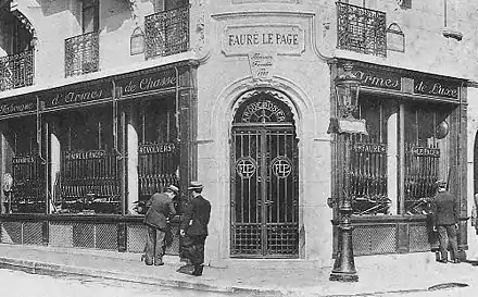 The old Fauré Le Page store is located at 8, Rue de Richelieu in Paris