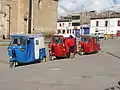 Mototaxis on the central square