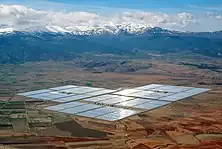 The Andasol Solar Power Station, Spain, uses a molten salt thermal energy storage to generate electricity, even when the sun isn't shining.